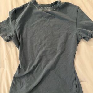 SKIMS Slate Blue Short Sleeve Tee